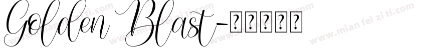 Golden Blast字体转换
